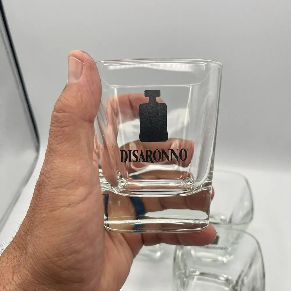 4 Disaronno Square Rocks / Cocktail Glasses